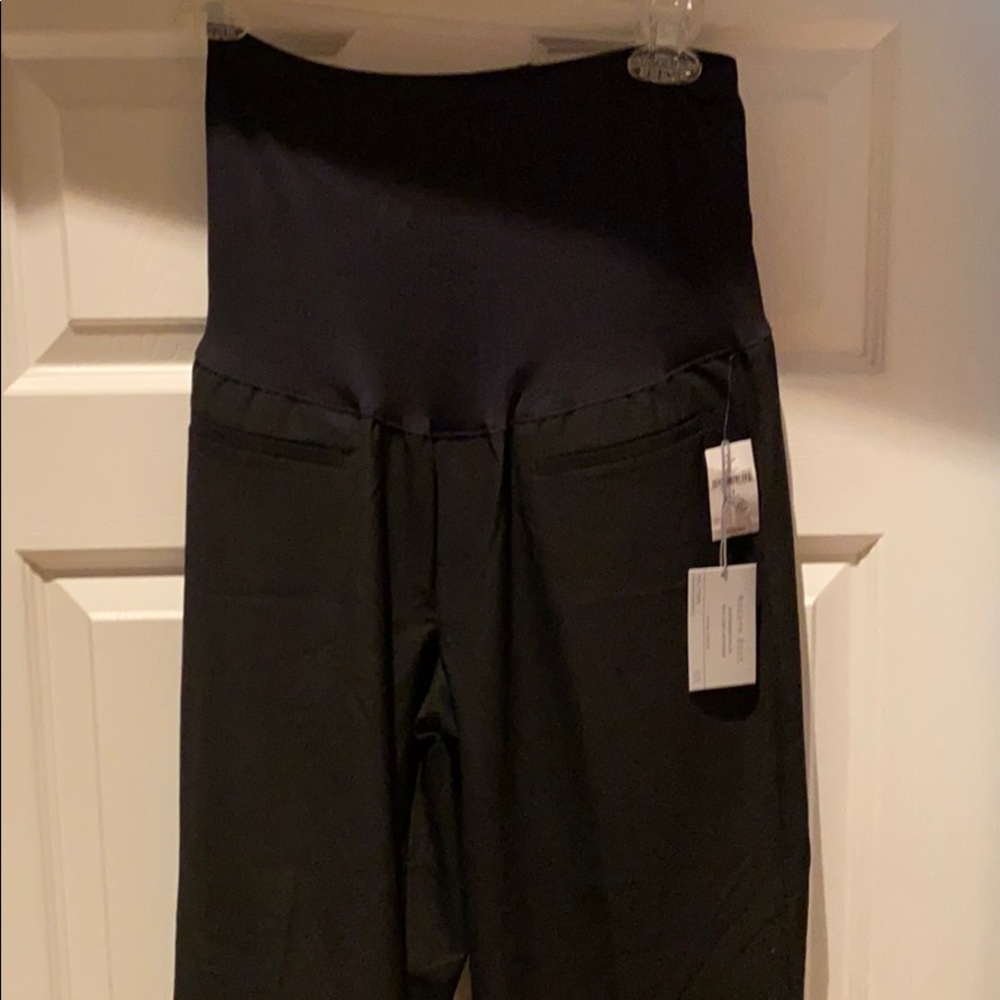GAP Maternity modern boot full panel black pants
